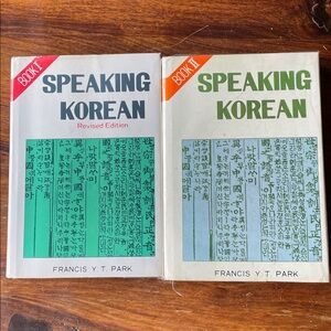 2 Speaking Korean Vintage Hardcover Books by Francis Y.T. Park